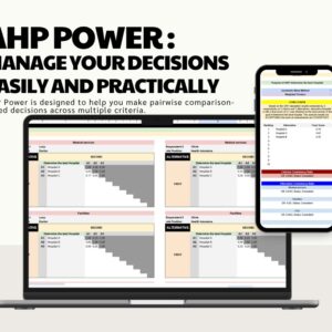 Template AHP Power untuk Pengambilan Keputusan | Mudahkan Analisis Multi-Kriteria Anda